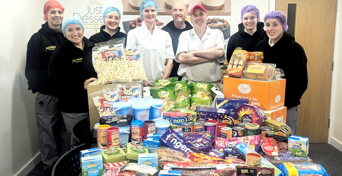 Here at Just Desserts our team have been busy collecting donations for Bradford North Foodbank, and for the families they support who may be struggling at this time of year. The team have pulled together to collect 100’s of products whilst spreading some much-needed festive joy to those in need. Well done team Just Desserts!